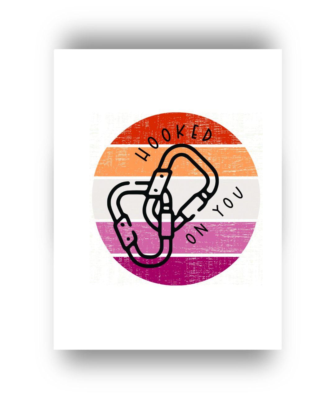 Hooked on You Greeting Card