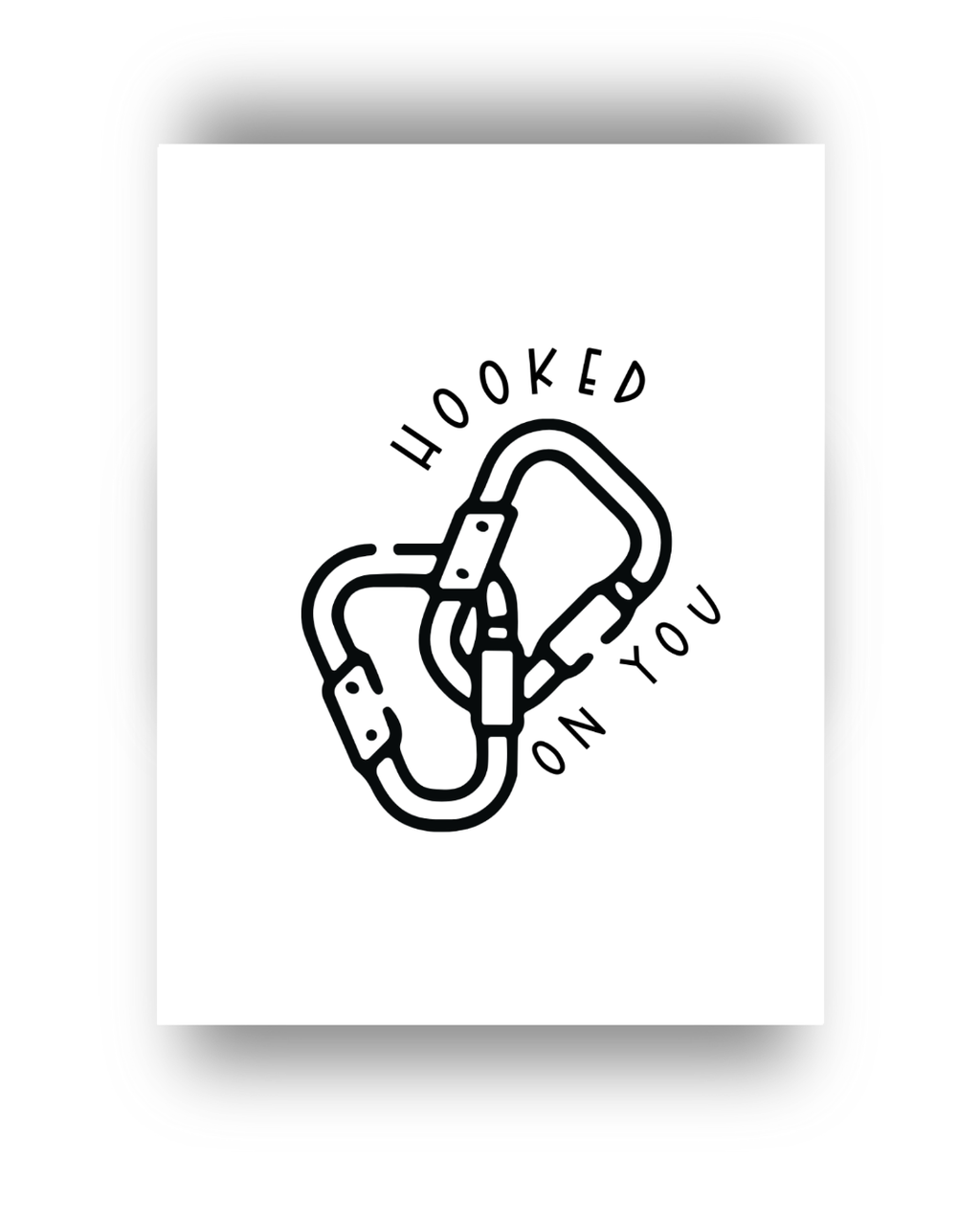 Hooked on You Greeting Card