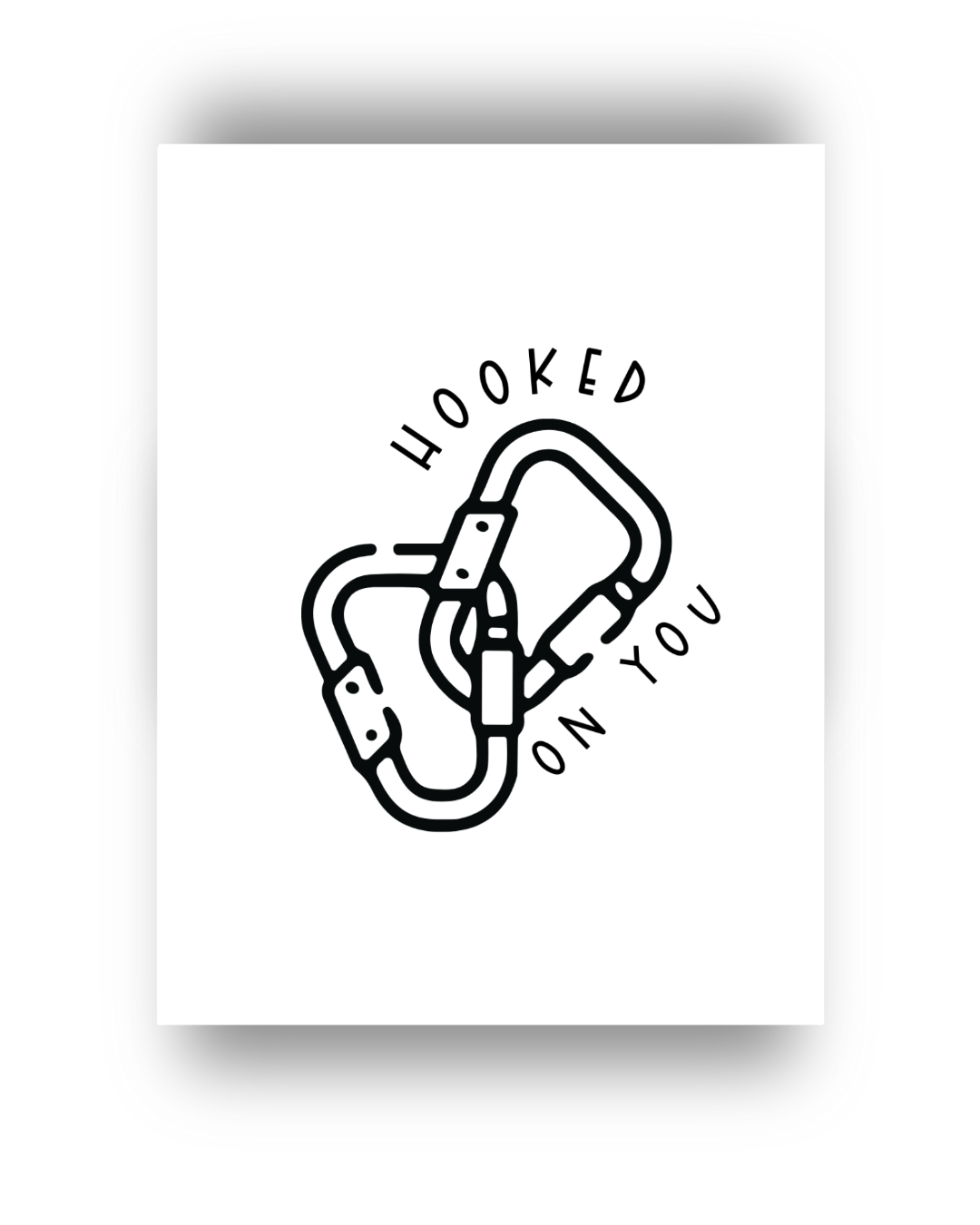 Hooked on You Greeting Card