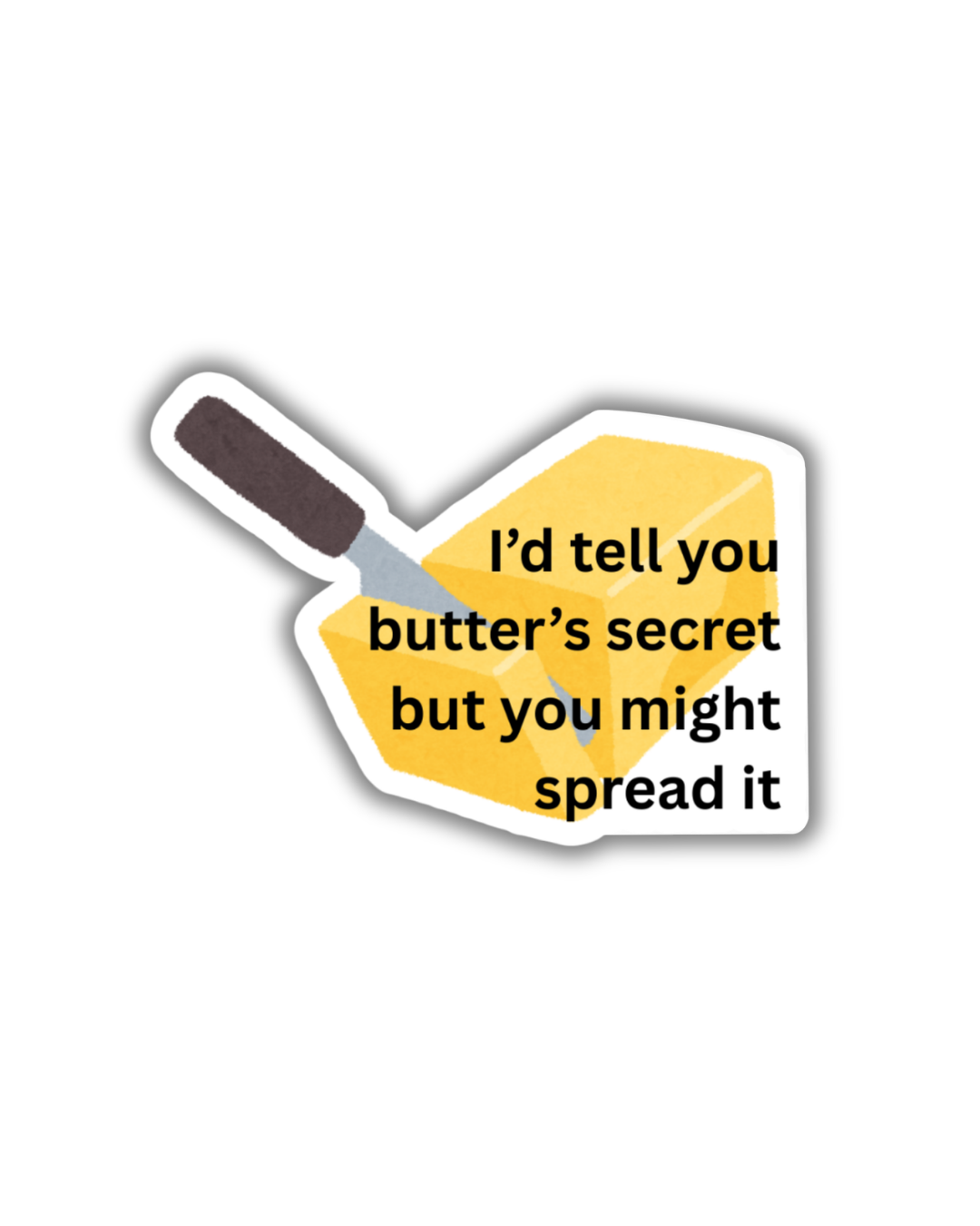 Butter's Secret Sticker