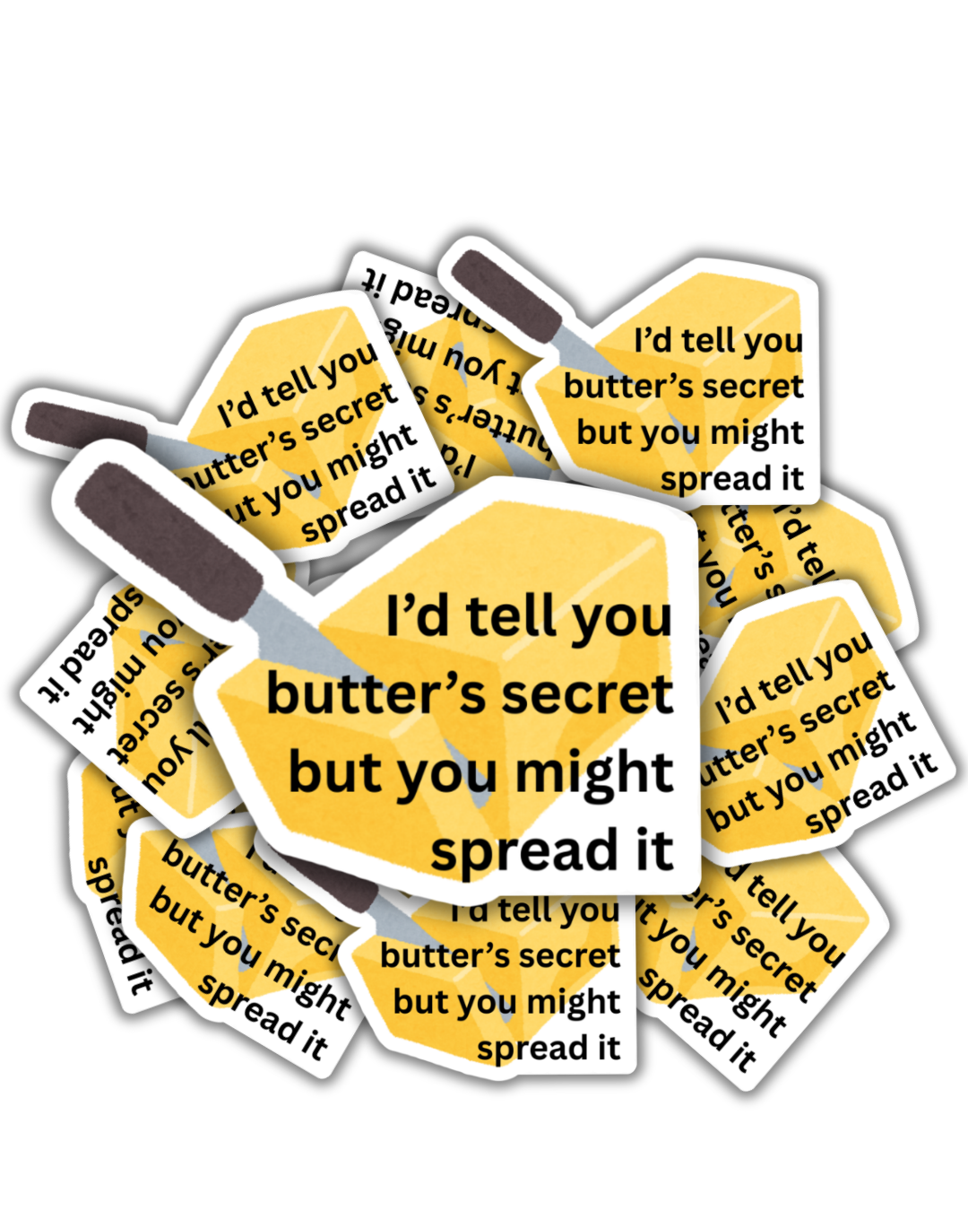 Butter's Secret Sticker