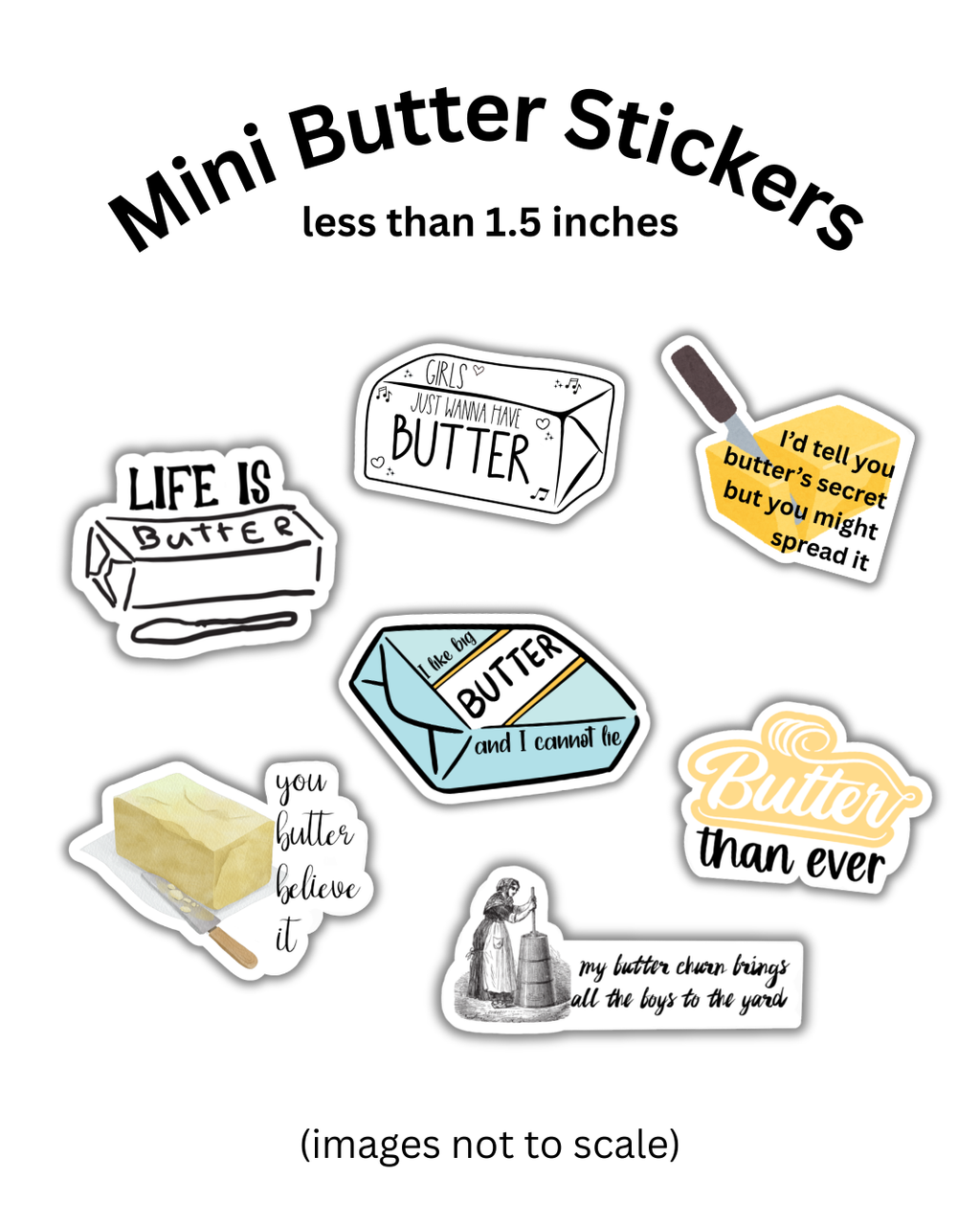 Mini Butter Stickers