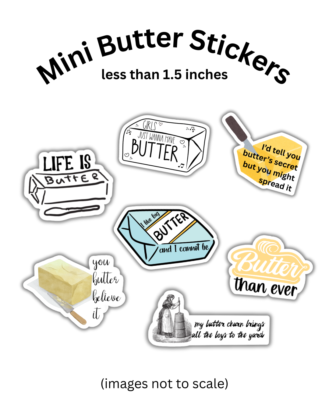 Mini Butter Stickers