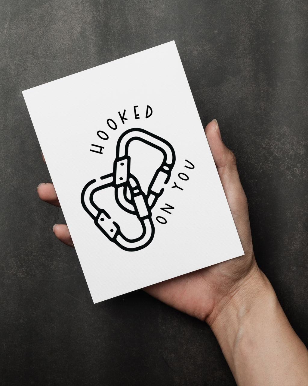 Hooked on You Greeting Card