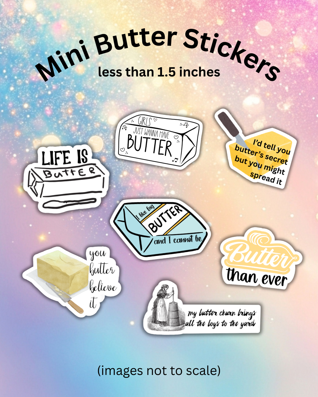Mini Butter Stickers